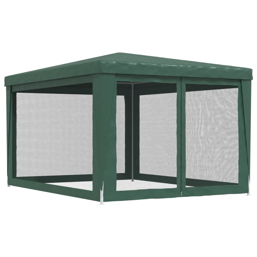 Green 9.8'x13.1' HDPE Party Tent with 4 Mesh Sidewalls S112