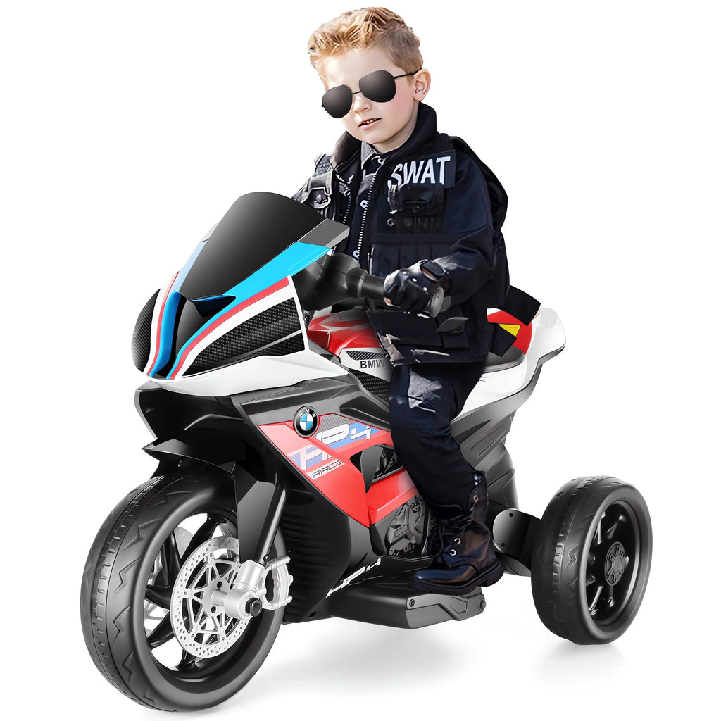 12V White 3 Wheels Kids Ride on Motorcycle G991