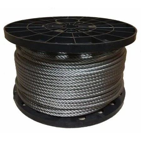 1/4 inch Stainless Steel Aircraft Cable Wire Rope 7x19 Type 316 (350 Feet) F47051