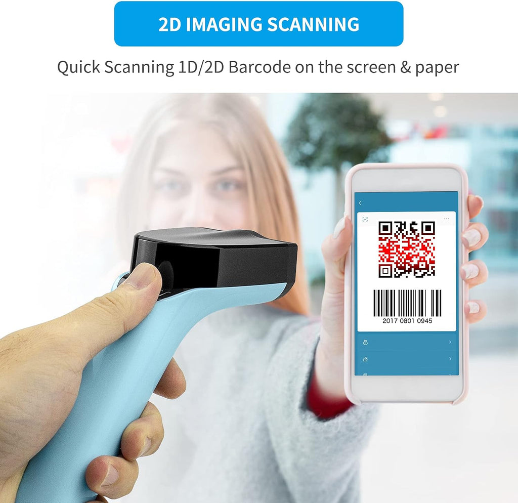 Wired 2D QR Barcode Scanner Handheld with USB Cable O399010