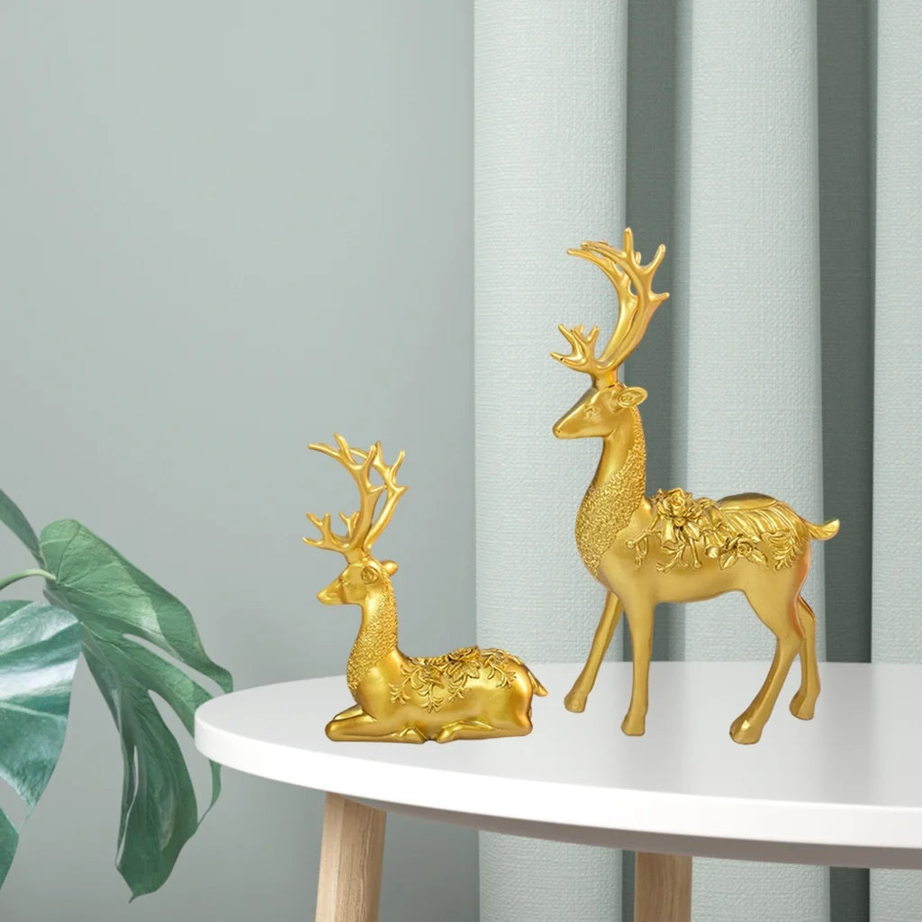 Elk Statue Decorative Figurine Sculpture R29968
