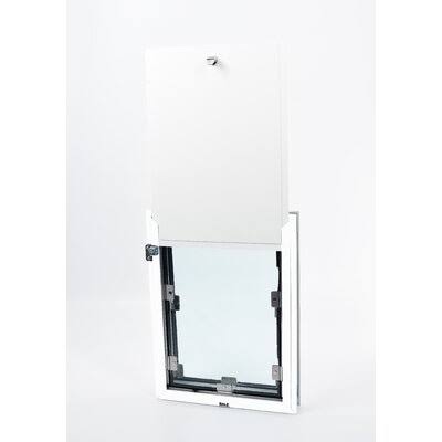 White Metal Pet Door T3632