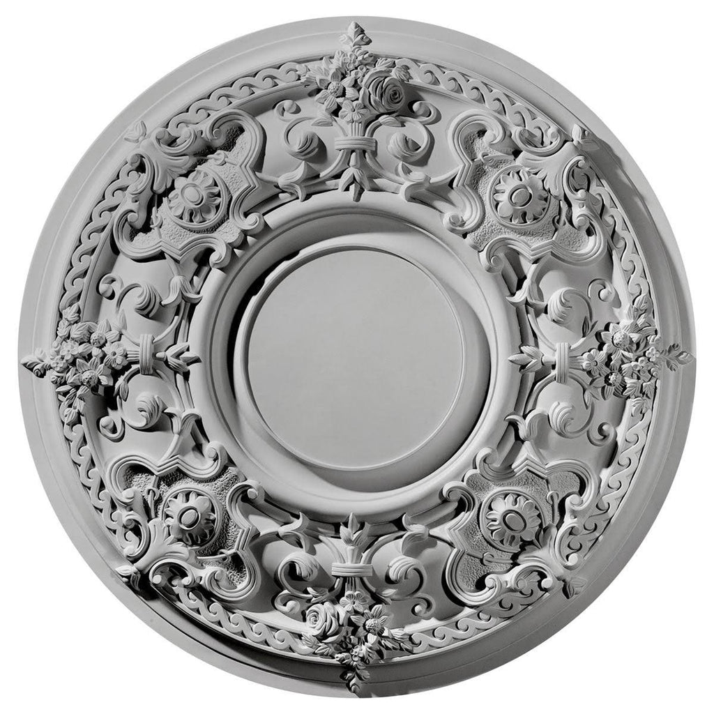 Hand-Painted Firebrick Ceiling Medallion N503121