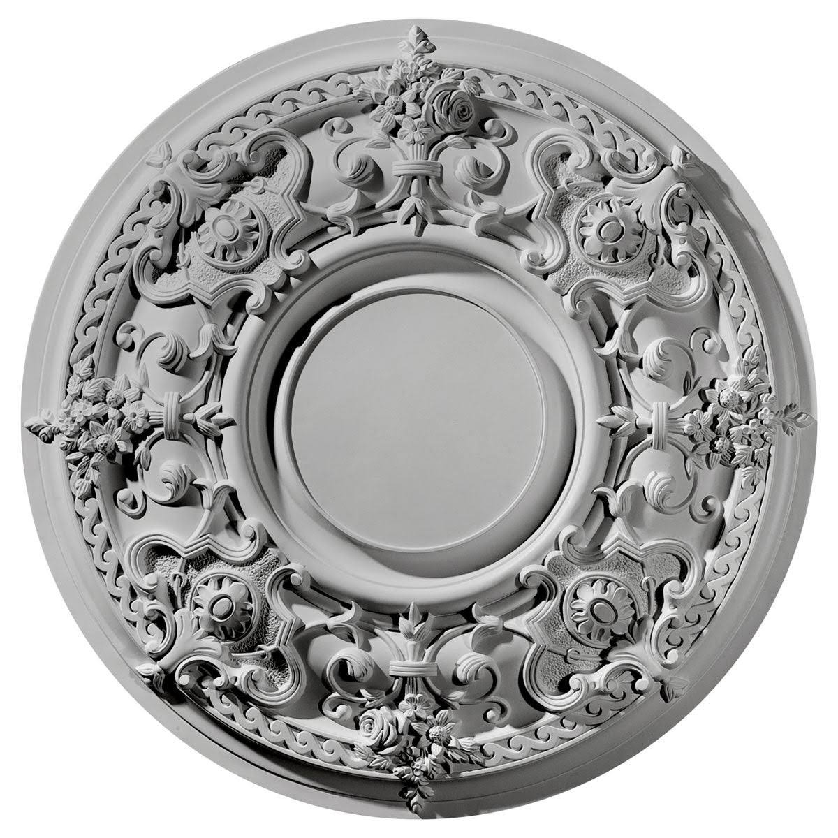 Hand-Painted Firebrick Ceiling Medallion N503121