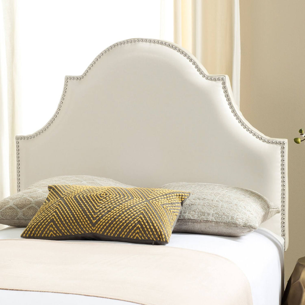 White Leather Full Headboard P264999