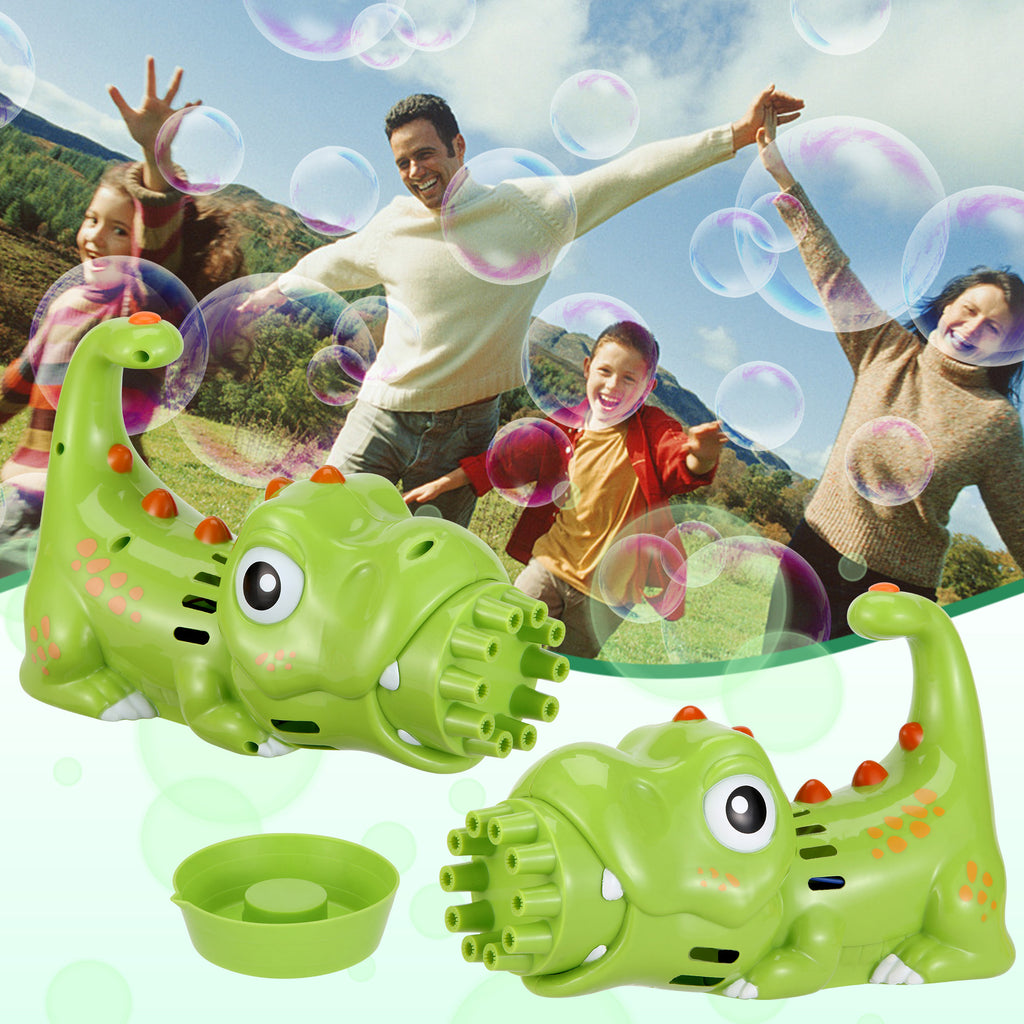 2PACK Bubble Gun Bubble Machine Handheld Bubble Maker with Bubble Solution & Tray T1881