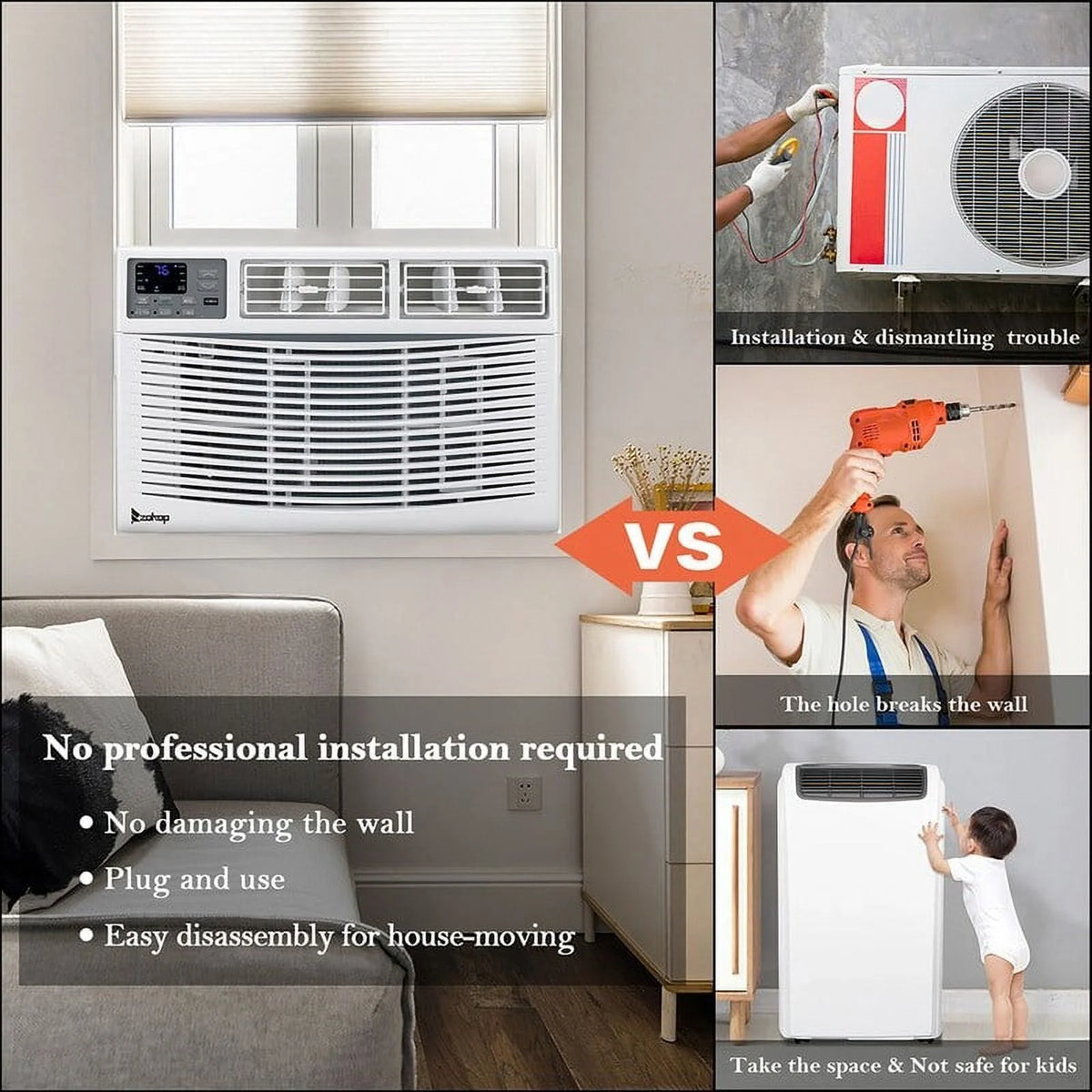 8000BTU Portable Window Air Conditioner G757