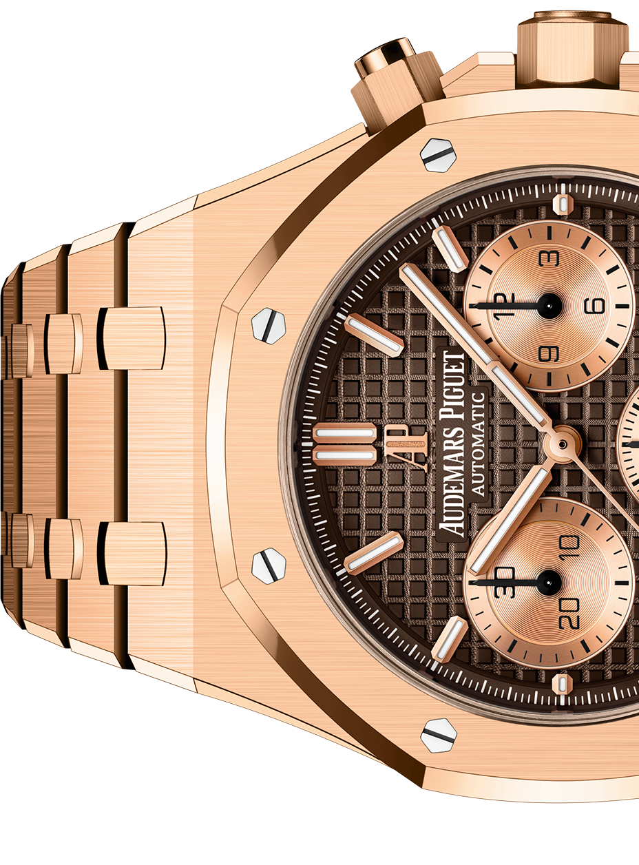 Pink Gold Brown Dial Chronograph 41mm A96388