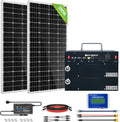 1600WH Complete Solar Power System with 2 195W Solar Panels and 1024WH Power Station O230