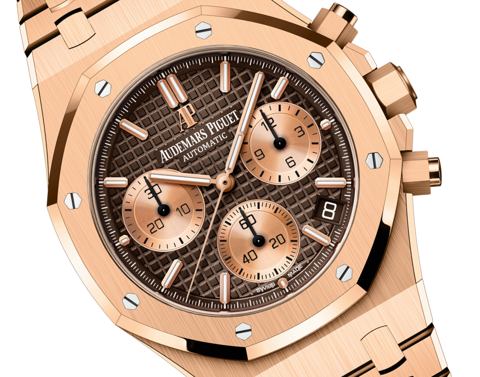 Pink Gold Brown Dial Chronograph 41mm A96388