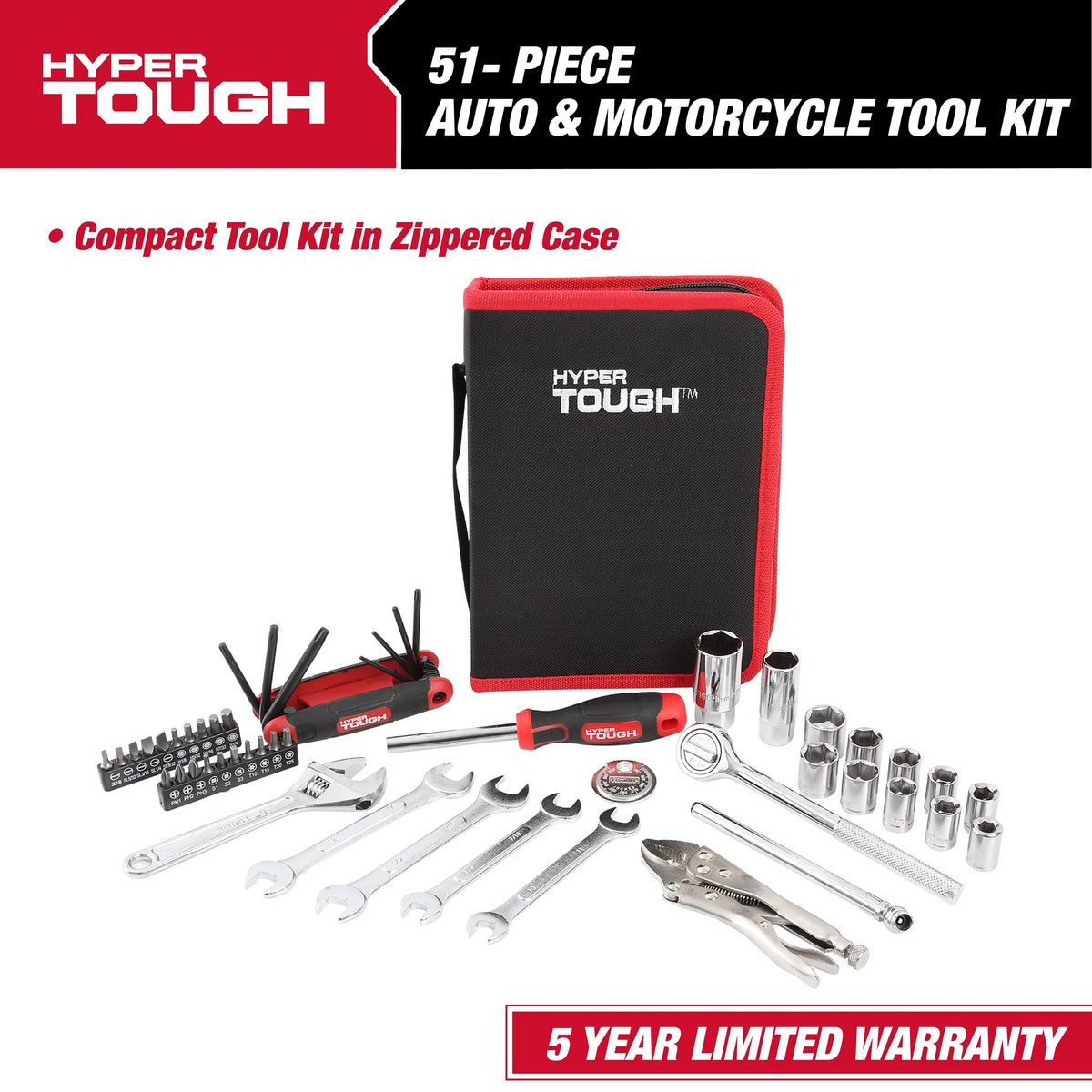 51-Piece Mechanic's Tool Kit Q9124