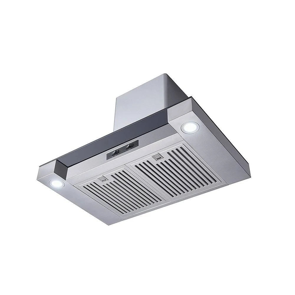 30x22 Stainless Steel Wall Mount Range Hood with Carbon Filters Y55993