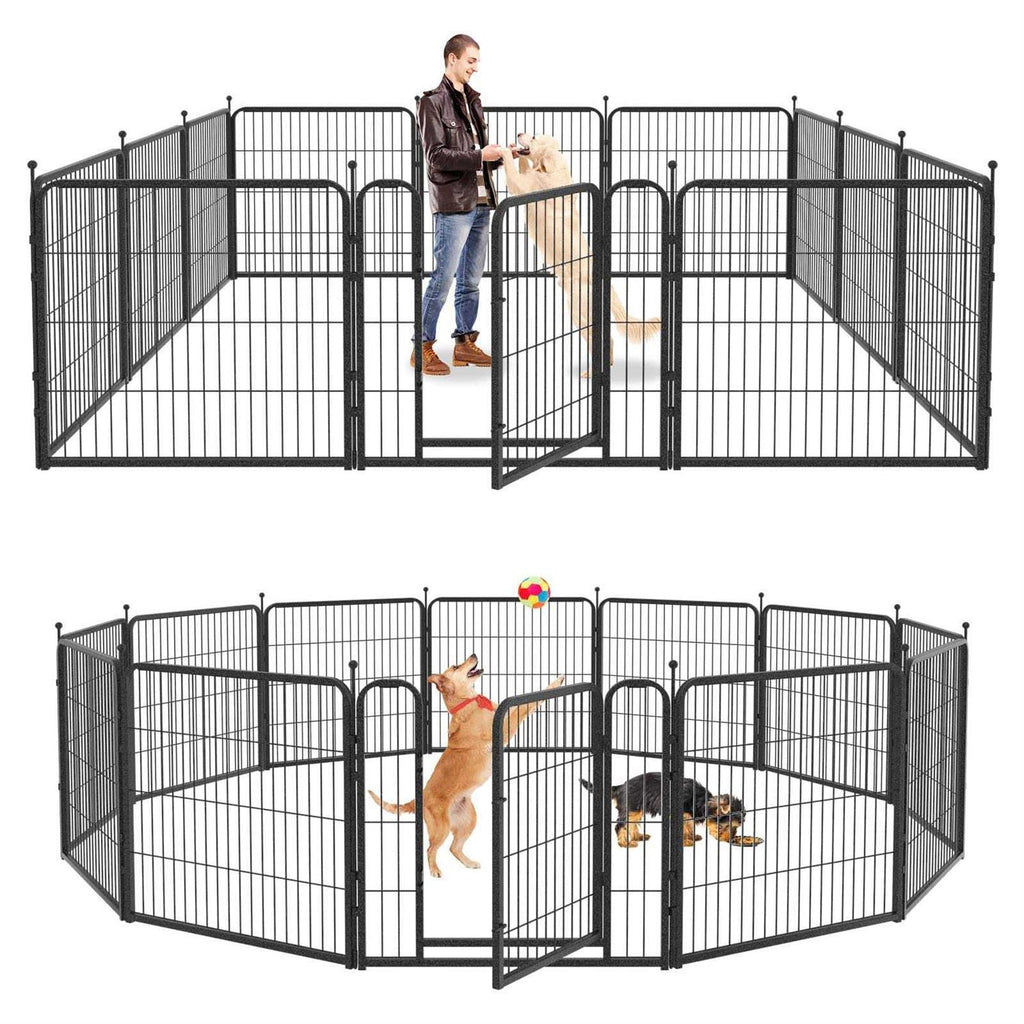 Heavy Duty Anti-Rust Dog Playpen with Doors O954661
