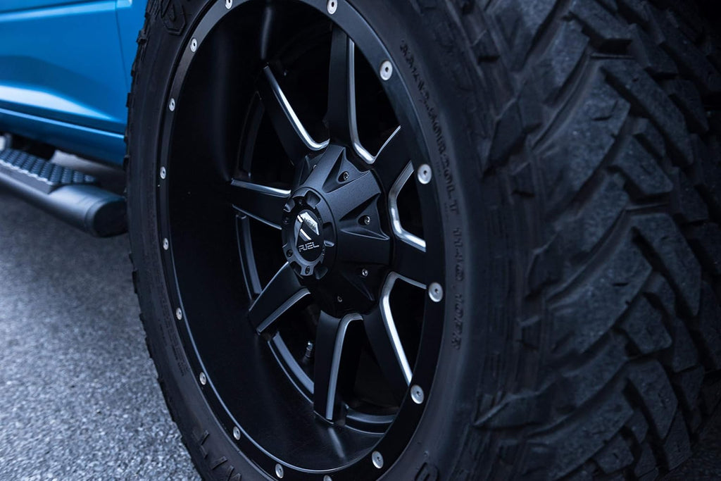 Black Wheel with Matte Milled Accents, 20 x 10 inches R17944