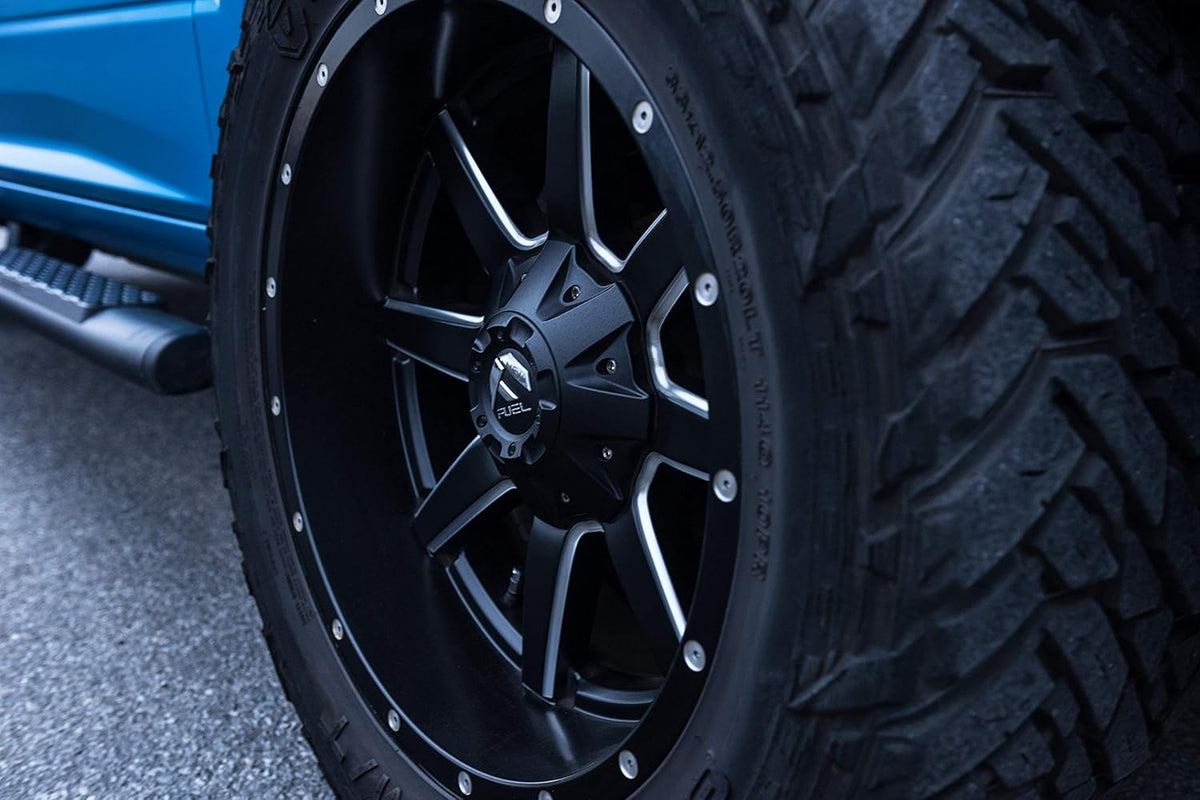 Black Wheel with Matte Milled Accents, 20 x 10 inches R17944