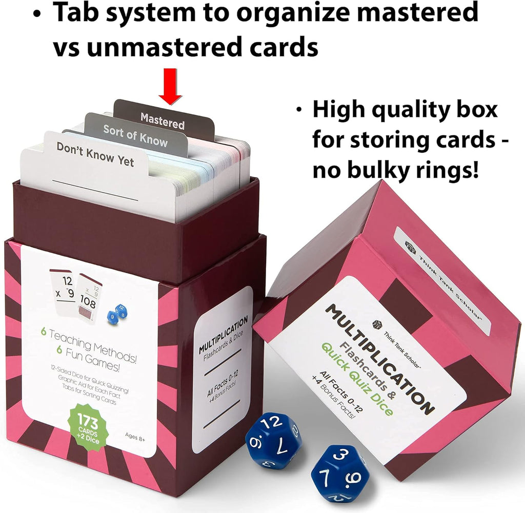 681 Math Flash Cards & Math Dice Addition Subtraction Multiplication Division M17308