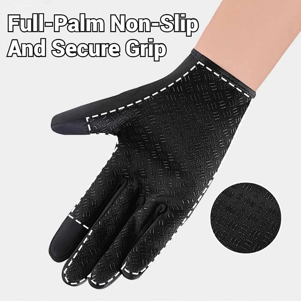 Waterproof Windproof Thermal Touchscreen Gloves with Non-Slip Grip S1516