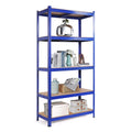 5 Tier Heavy Duty Metal Storage Shelving Unit, Blue S2896