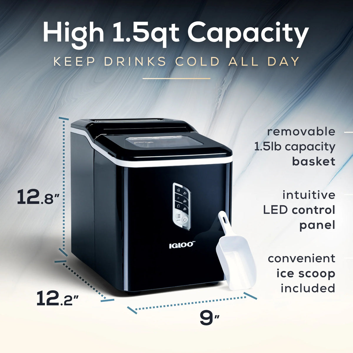 Automatic Self-Cleaning 26-Pound Ice Maker V906