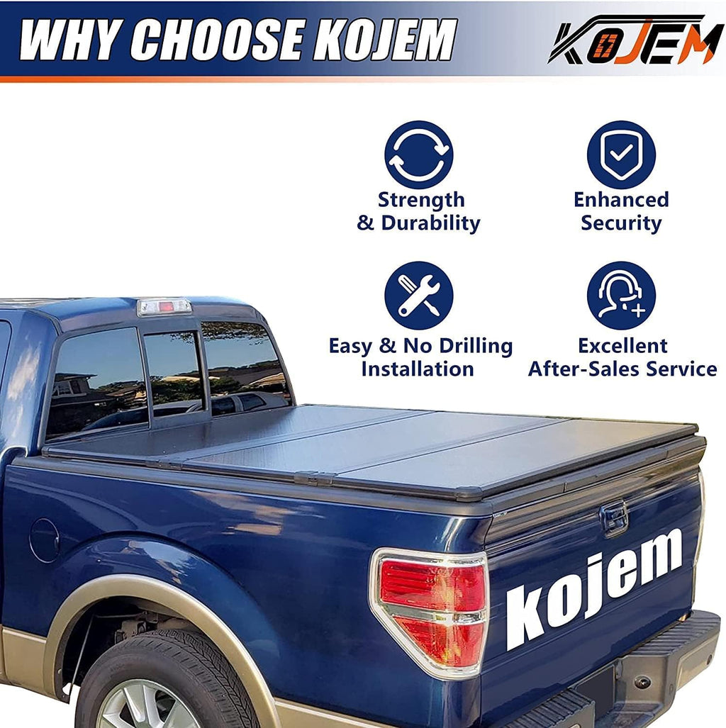 5.5ft Hard Tri-Fold Truck Bed Tonneau Cover L5162