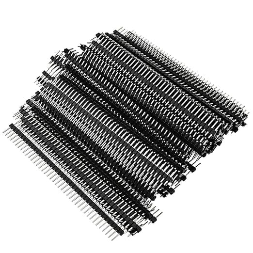 100pcs Male Header Pins Straight Single Row 40 Pin 0.1 Inch 2.54mm Connector D699