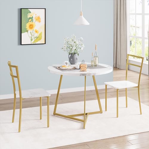 Rustic Brown 3 Piece Dining Table Set B2611