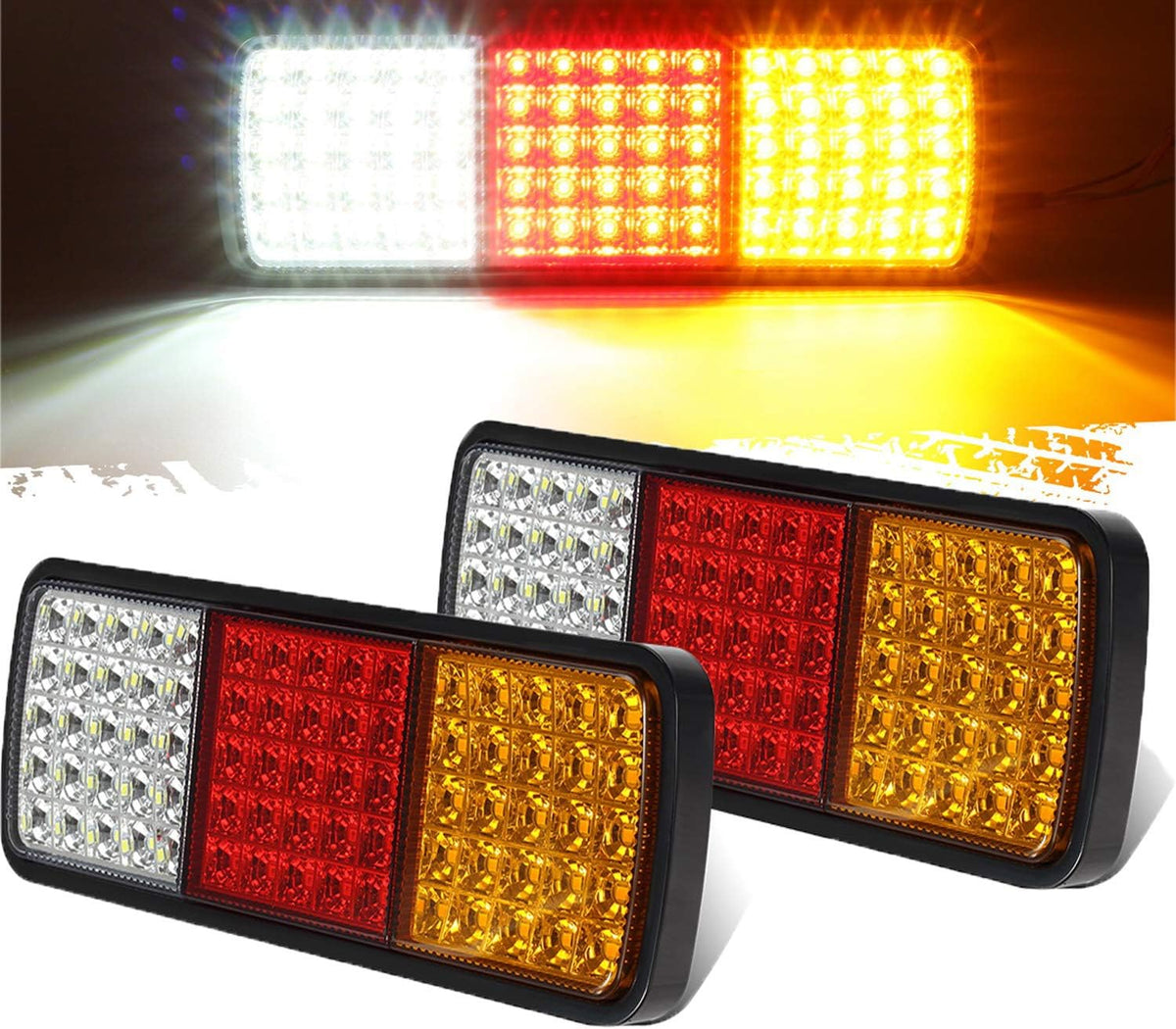 2Pcs 75 LED Truck Tail Light Bar Waterproof 12V IP68 P95631