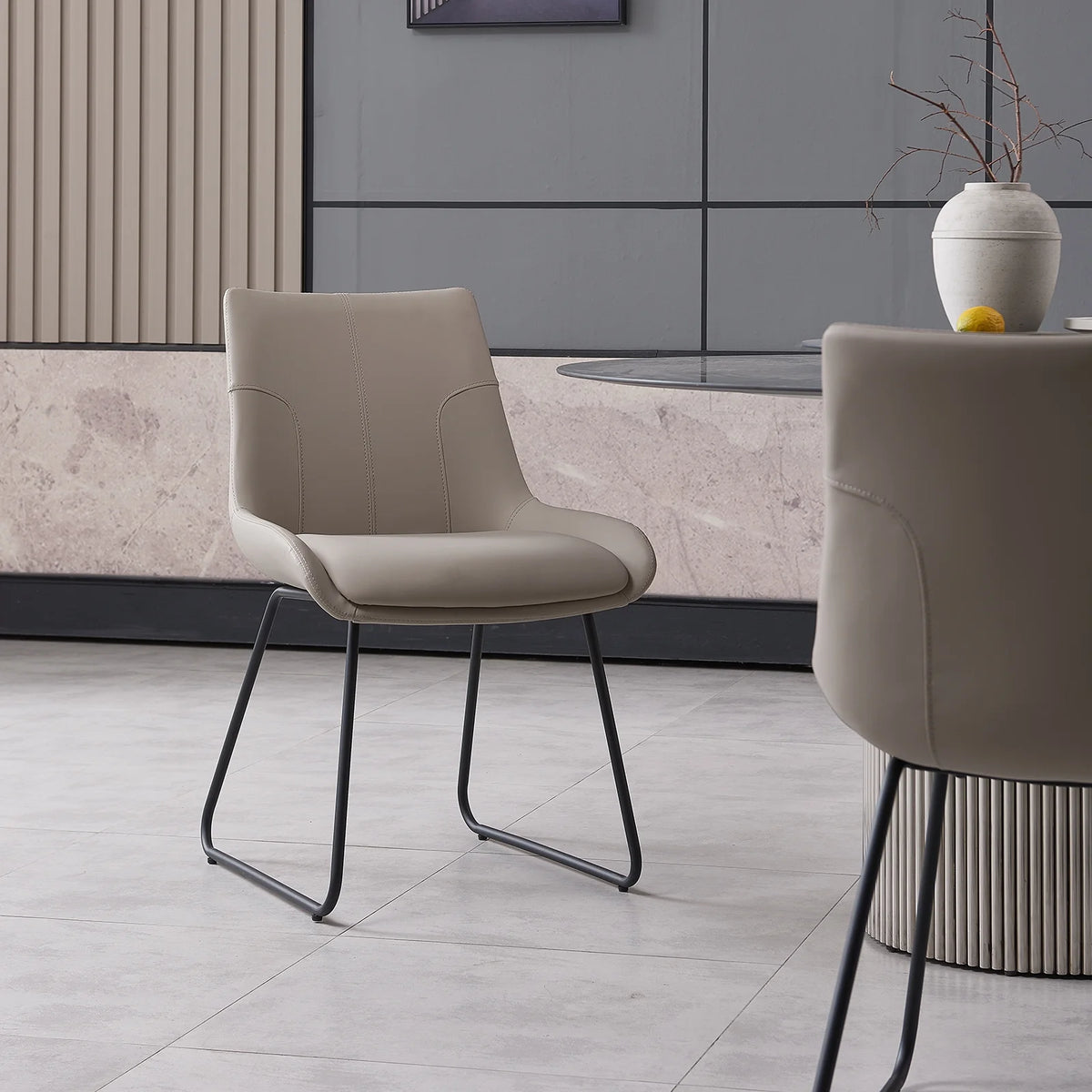 Faux Leather Dining Chair Set of 2 U28444