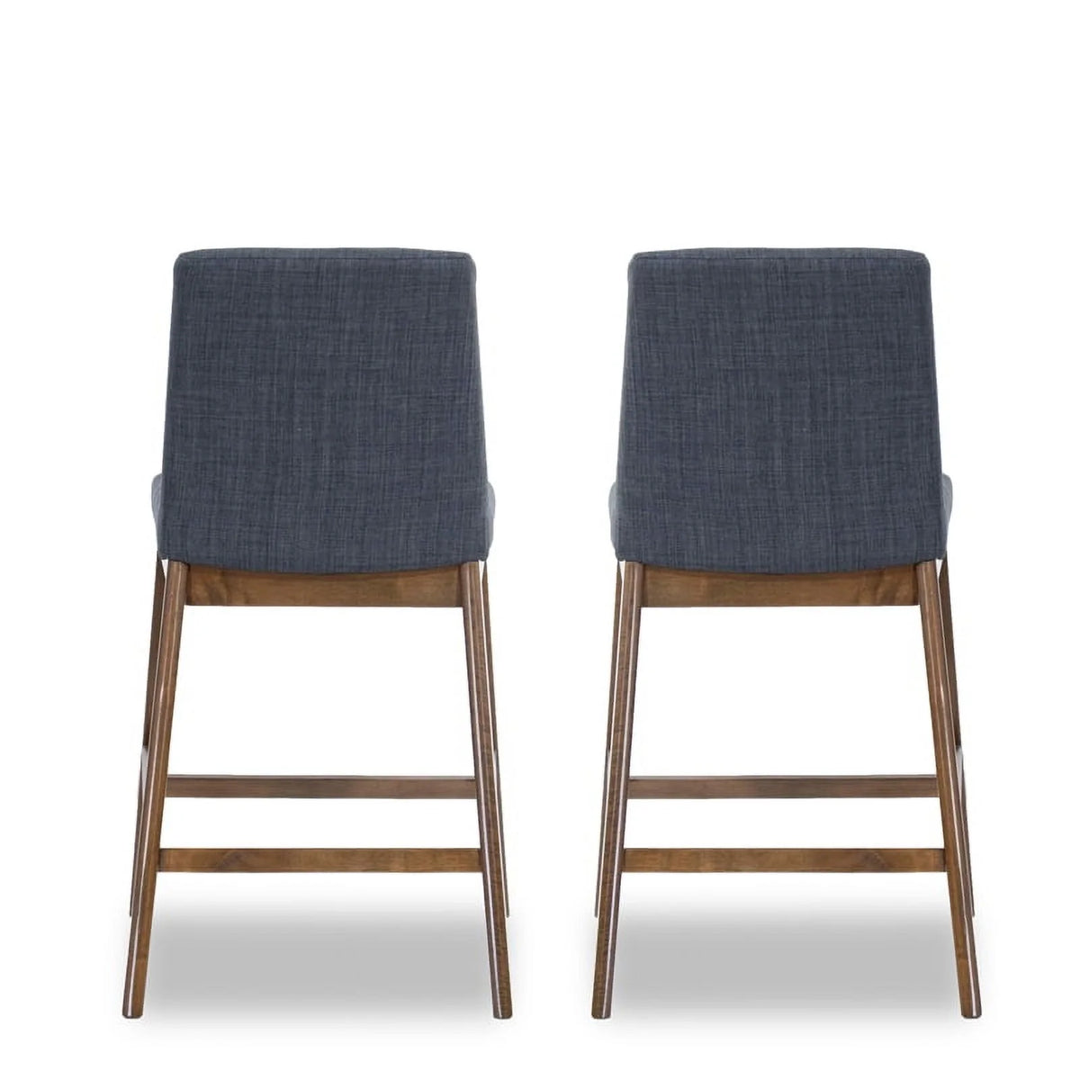Dark Gray Fabric Upholstered Counter Stool (Pair) C588420