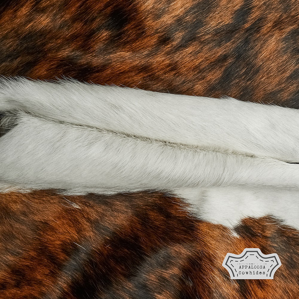 Genuine Leather Cowhide Rug Medium Tricolor 6' x 8' R5699