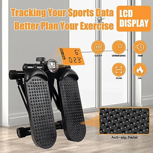 Hydraulic Fitness Stepper with LCD Monitor D6328