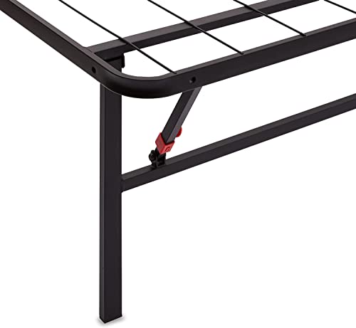 Black Twin Size Metal Platform Bed Frame with Storage Z39859
