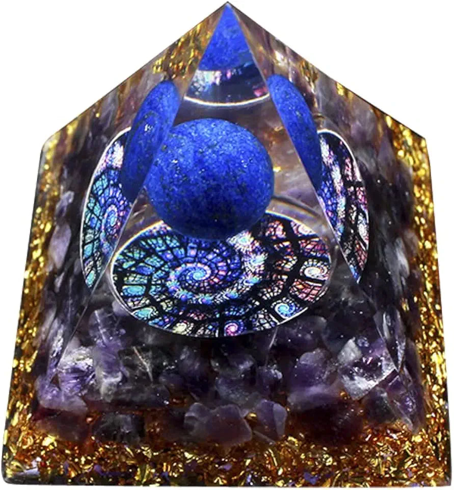 Crystal Stone Pyramids Ornaments B12617