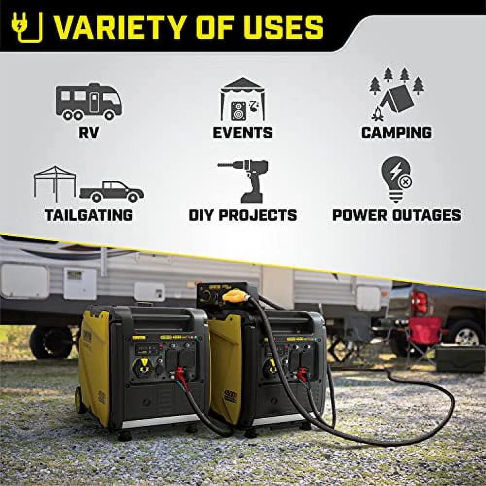 4500-Watt Dual Fuel Portable Inverter Generator H380