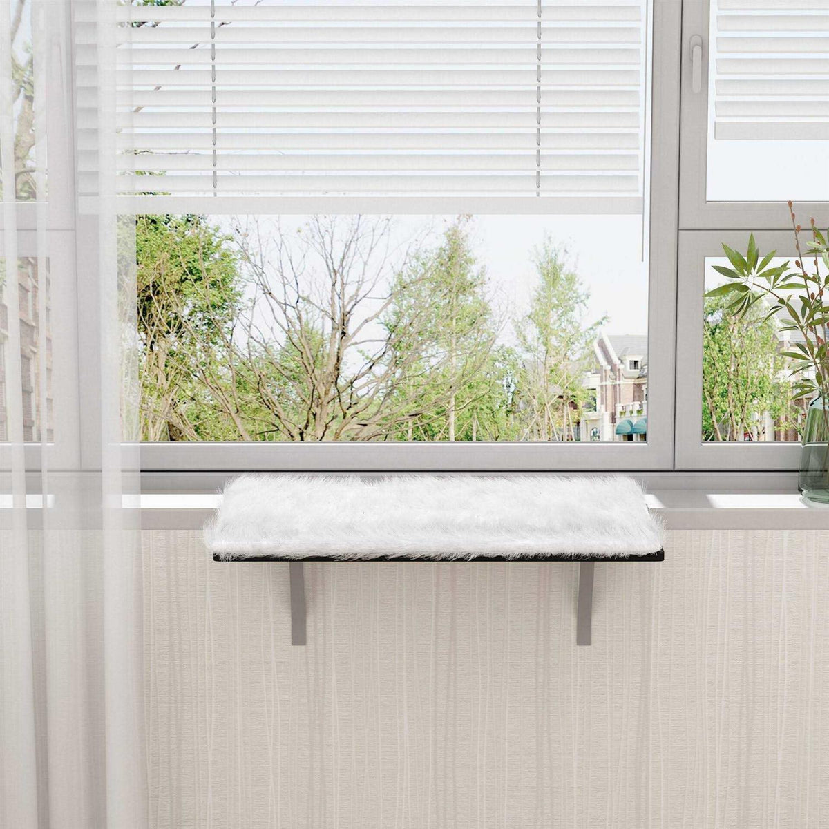 Cat Window Perch & Windowsill Bed with Soft Cushion Z87272