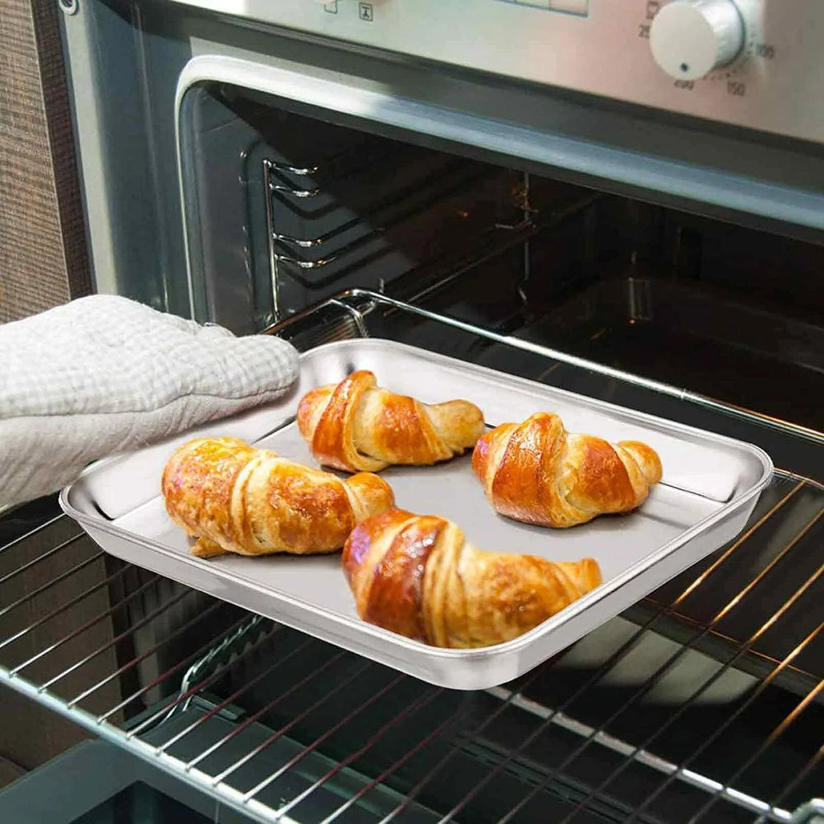 Stainless Steel Baking Sheet with Rack Set 9 x 7 Inch I44238