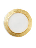 Glass Gold Organic Service Plate Charger F229