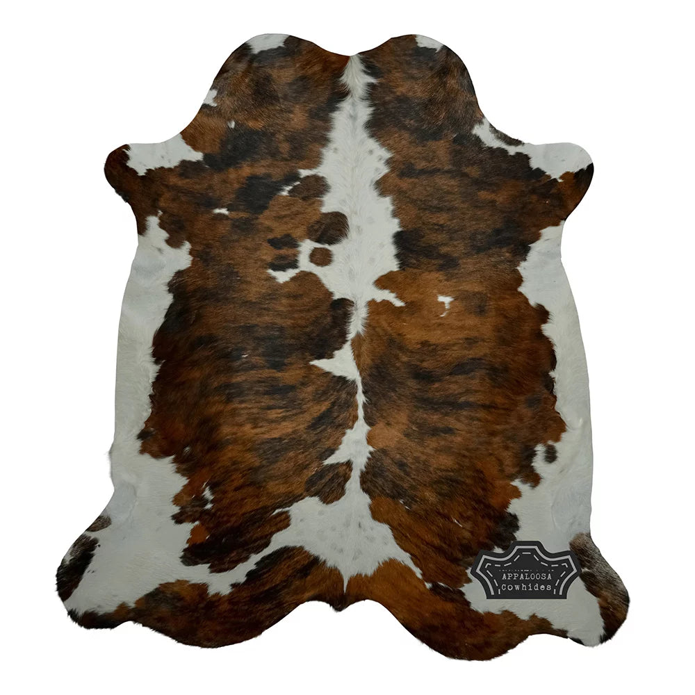 Genuine Leather Cowhide Rug Medium Tricolor 6' x 8' R5699