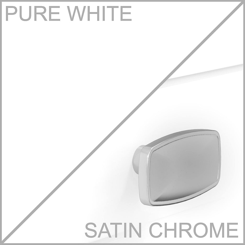 Pure White Accent Storage Cabinet with Doors I953