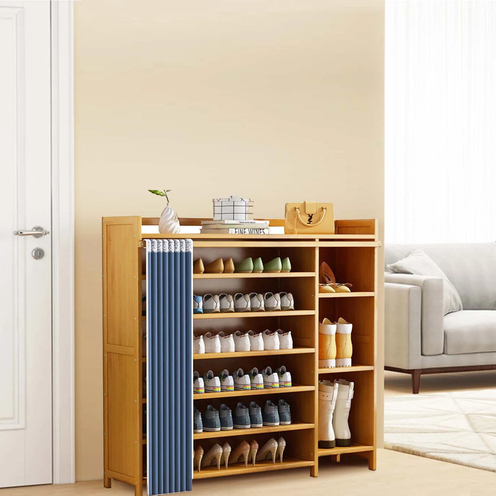 6 Tier Bamboo Wood Shoe Rack W565