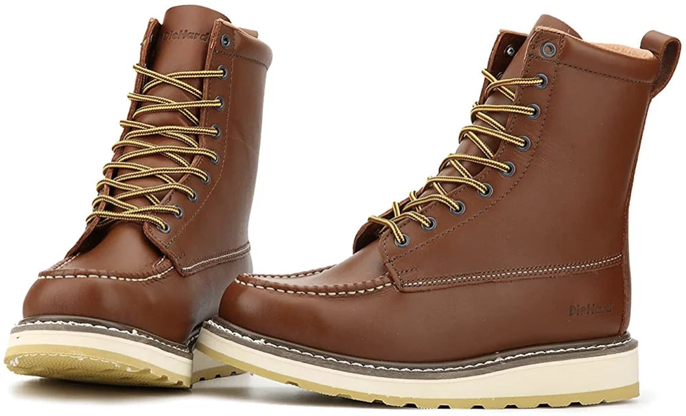 8" Leather Waterproof Soft Toe Work Boots W125