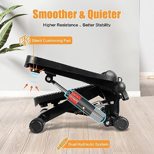 Hydraulic Fitness Stepper with LCD Monitor D6328