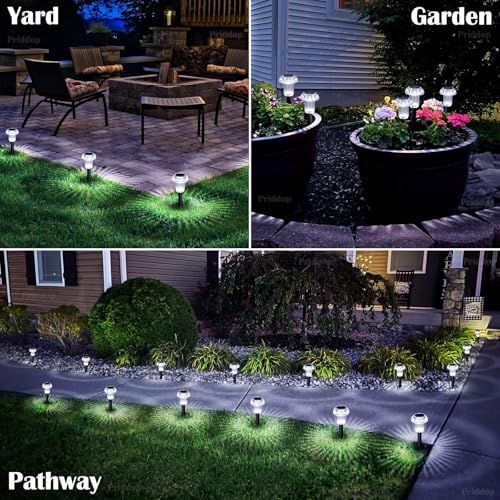 Solar Lights Outdoor 12 Pack LED Waterproof Color Changing Mushroom Shape Z54790