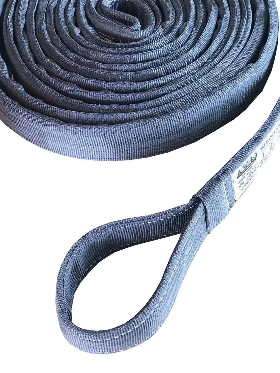 Tow Strap 30' X 2" Gray And Black Polyester Webbing S62682