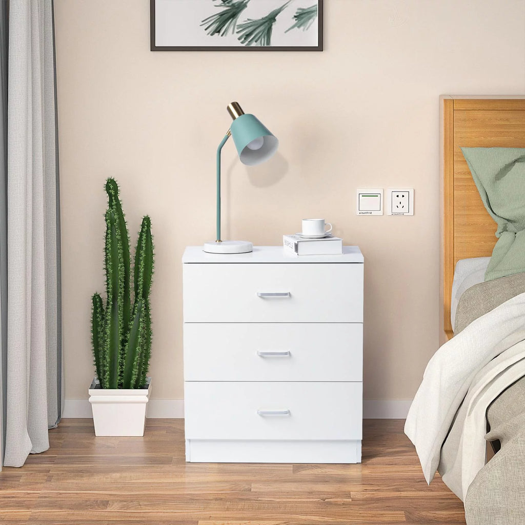 White 3 Drawer Dresser L787