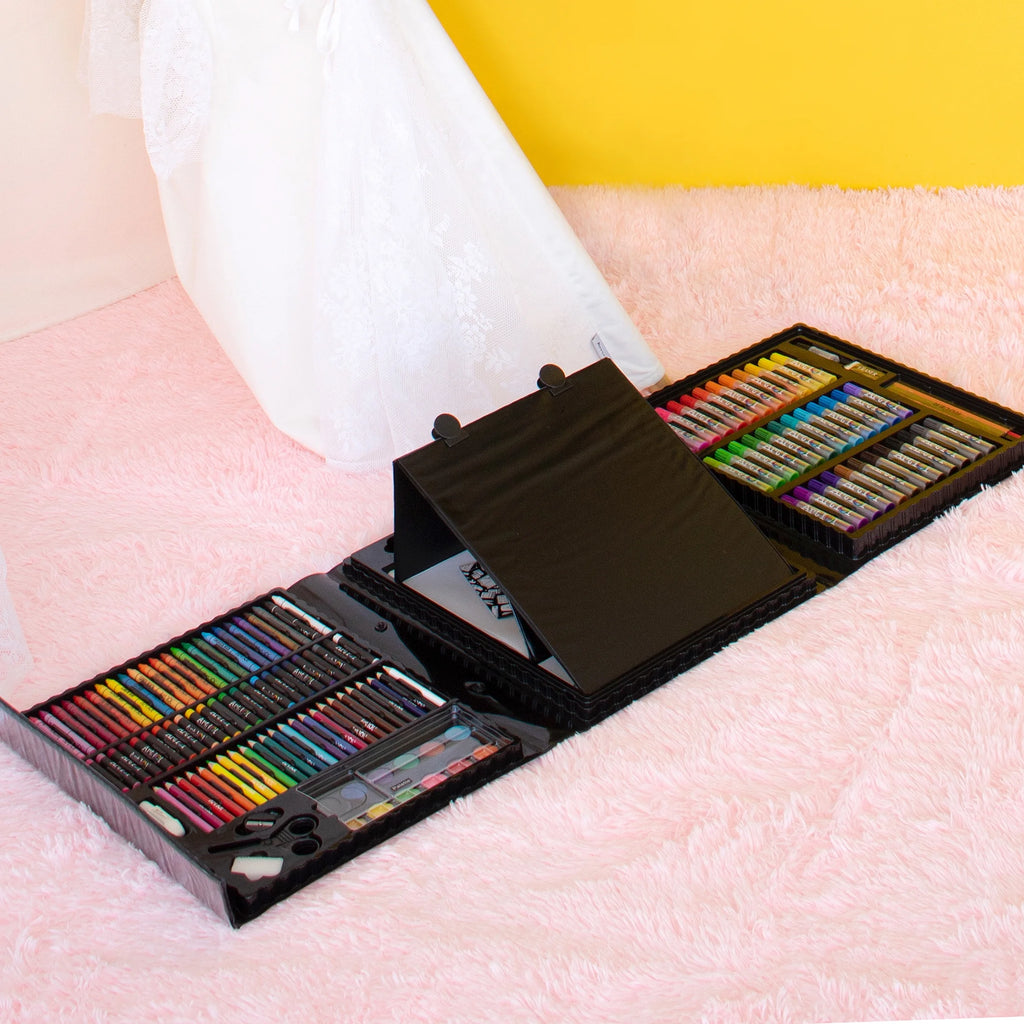 150 Pieces Multifunctional Art Set with Pop-up Easel G21580