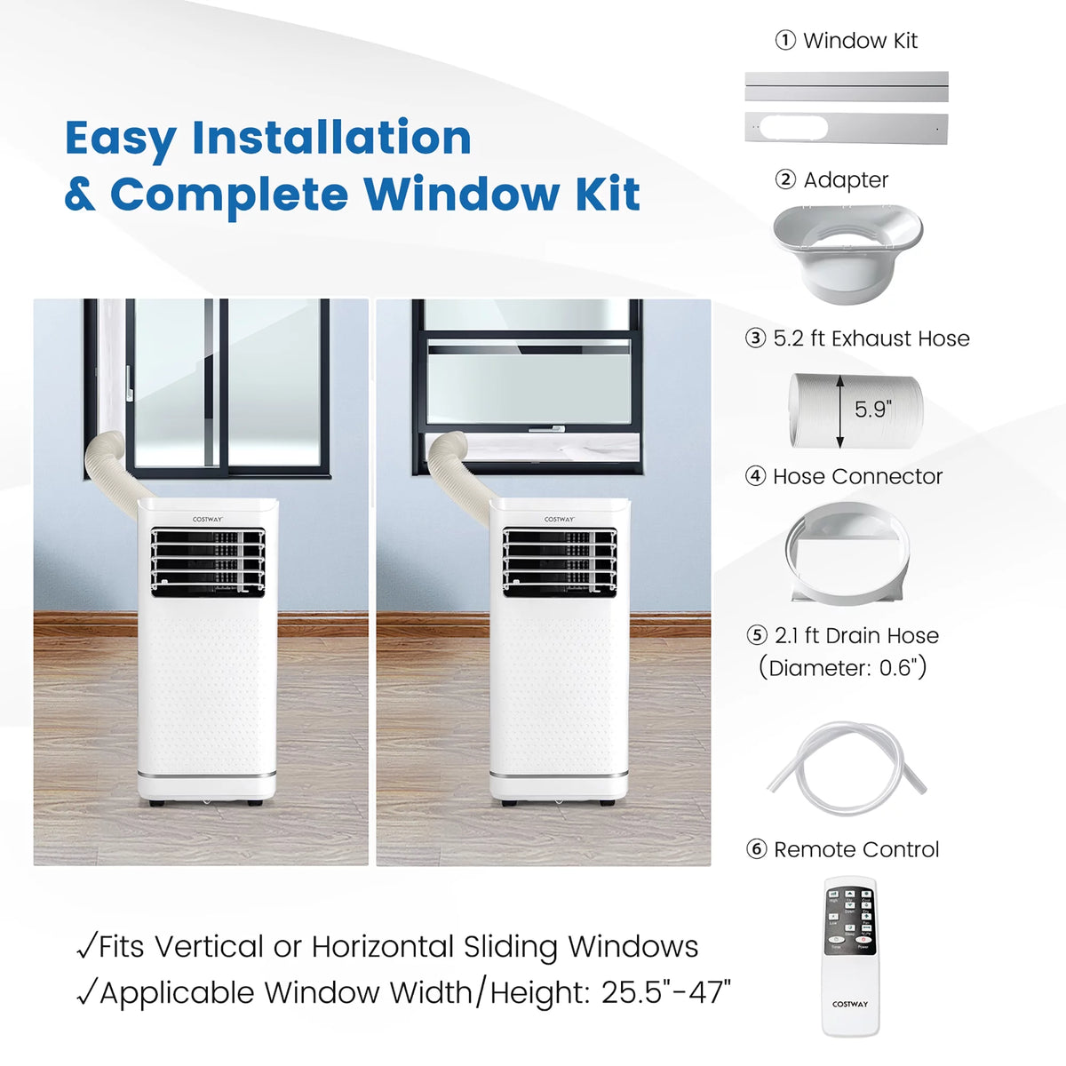 Portable Air Conditioner with Dehumidifier & Fan Mode E953852