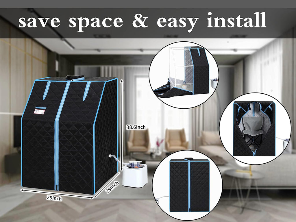 Steam Sauna Tent with 2L 1000 Watt Steam Generator Q78057