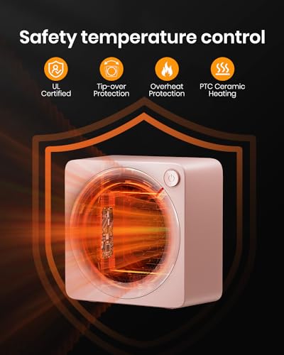 500W PTC Ceramic Portable Mini Electric Space Heater D5650