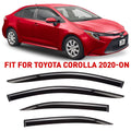 Glass Tape-on Rain Guards for Toyota Corolla Sedan, 4 Pieces L74730